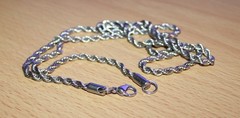 3.5 mm Solid Stainless Steel Rope Chain Necklace 28.5″ 25 Grams Total Weight New