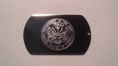 Personalized Engraved Marines, Navy, Air Force ,Army or Coast Guard Dog Tag