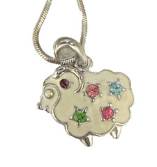 20pcs New Crystal Charm Pendant Necklaces Jewelry #254 Gold Silver K-Fashion