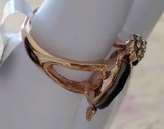 AUSTRIAN CRYSTAL AQUA MARINE CZ DOLPHIN Fashion Ring💙 Beach Beautiful Size 8.5″