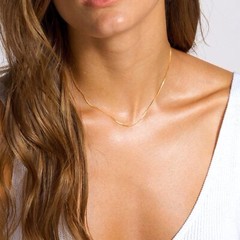 10k Real Solid Gold Mirror Box Chain Necklace, 0.6mm (24 Inches, Yellow Gold)