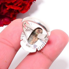 Aqua Chrysoprase – Australia Gemstone 925 Sterling Silver Ring S.7 R98132