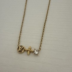LOUIS VUITTON Women Necklace metal M00368 Petit Louis Authentic preowned