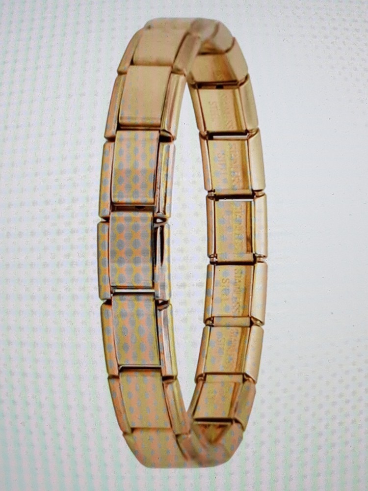 GOLD coloured 9mm bracelet compatible with all Italian charm brands.