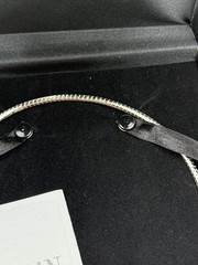Nolan Miller Glamour Collection Necklace Omega Chain 18″ Glistening Bow Slide