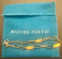 Waxing Poetic Gold Paperclip Chain Bracelet w/ Lobster Clasp