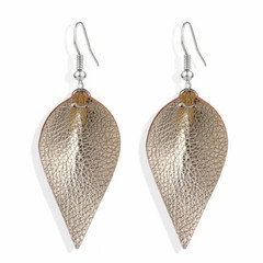Leaf Leather Teardrop Bohemian Drop Earrings Trendy Jewelry women lady girl gift