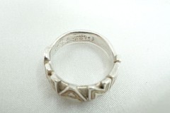 CHANEL Ring 7.0 US Round Logo 00T Silver plating Accessory 6636j