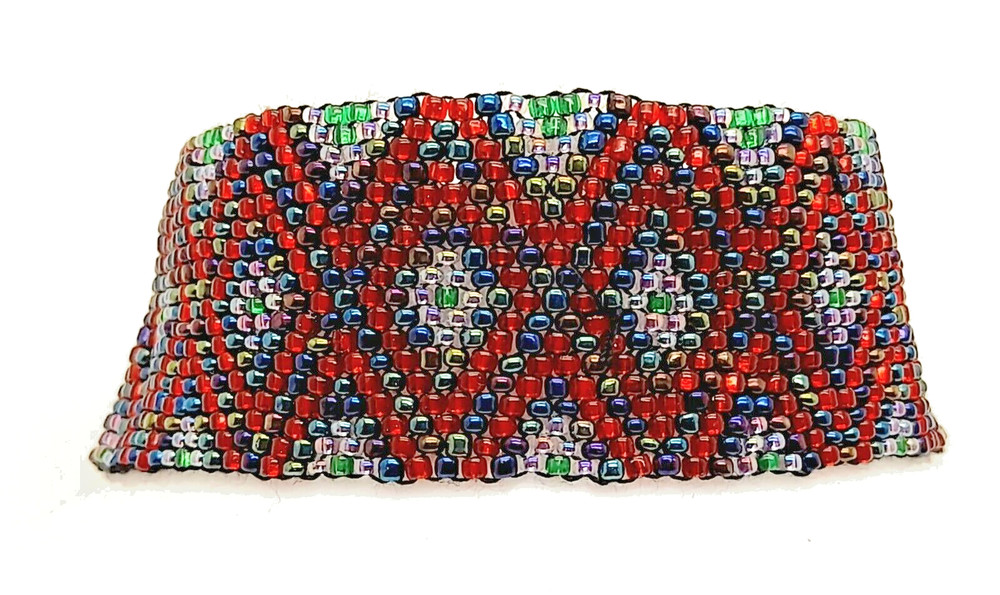 Boho style Handmade Beaded multi Seed Bead woven fashion jewelry bracelet #11