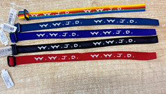 5PCS WWJD Adjustable Bracelets Pack Christian Gift What Would Jesus Do Bands A40
