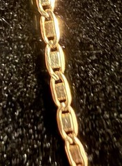 10K Solid Yellow Gold Anchor Mariner Chain Necklace 20” 1.8mm Dainty Minimalist