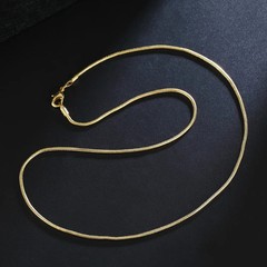 New 16-30inches Beautiful Elegant Gold colour round 2MM snake chain Necklace