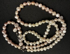 Long Baroque Multicolor Freshwater Pearl necklace