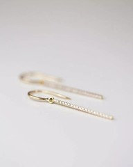 1Ct Round Cut Simulated Diamond Drop Dangle Hook Earring 14K Yellow Gold Plated