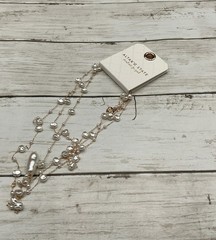 Boho Chic: Altar’d State Freshwater Pearl Layered Lariat Necklace MSRP $34