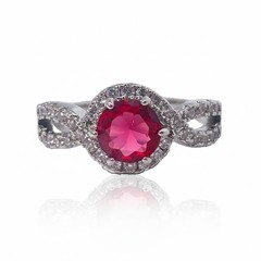 18K Gold Plated Engagement Ring for Women – Cubic Zirconia, Romantic Gift