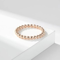 Stackable Ring Stainless Steel 2mm Beads Eternity Band Anniversary Jewelry