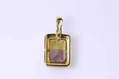 Beautuful 14K Yellow Gold Rectangular AMETRINE Pendant 3.6 Grams (PEN7694)