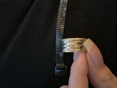 textured solid 10k gold ring