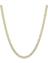 14k Gold Plated Sterling Silver Marina Mariner Link Italian Chain Necklace