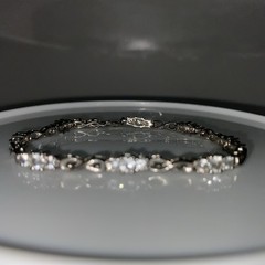 Kay Infinity Bracelet Lab-Created White Sapphires Sterling Silver 7 1/2in