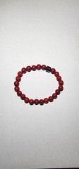 Red Turquoise Stone Bead Bracelet