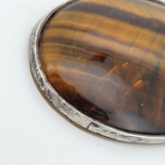 Tigers Eye Jewellery Job Lot Crystal Stone Mix Bundle Pendant Silver x4