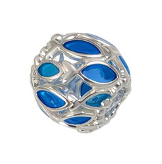 New 100% Authentic PANDORA Blue Splash Openwork Swimming Fish Charm 79469901