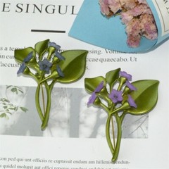 New Pearl Creativity Tree Branch Flower Brooch Retro Green Plant Flower Pin