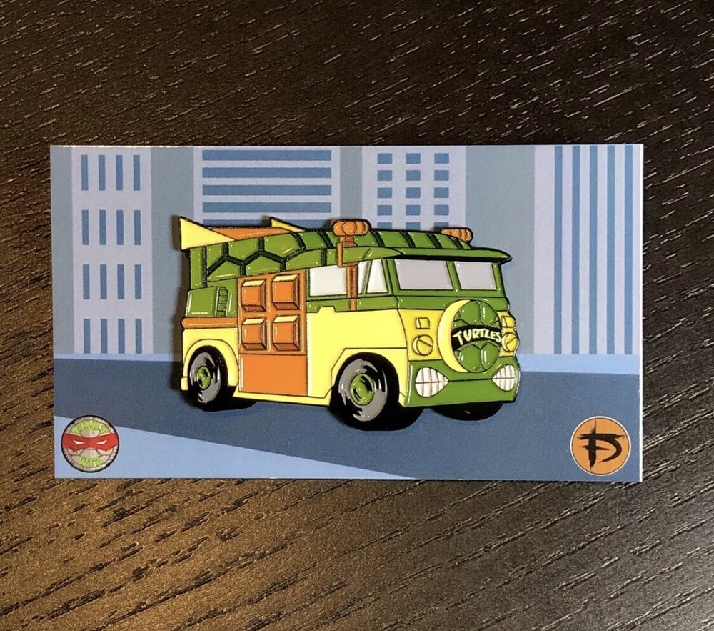 NINJA TURTLE VAN Soft Enamel PIN TMNT Hat Backpack Jacket Lapel Pin Turtles
