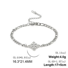 1pc Hollow Chinese Knot Bracelet Vintage Witch Chain Unisex Gift – NEW
