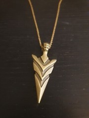 Bronze Arrowhead Necklace