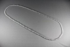 Clear super extra long bead 44″ necklace beaded wrap double look