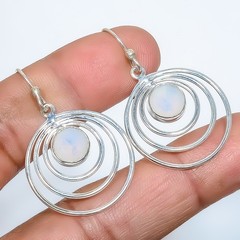 Milky Opal Handmade Silver Handmade Earring 1.56″ E1827-61
