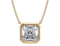 IGI Certified 1.5 Carat Asscher Cut Diamond Pendant | Lab Grown | Fine Jewelry