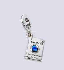 New 100% Authentic PANDORA 925 Ale Openable Passport Dangle Charm 792680C01