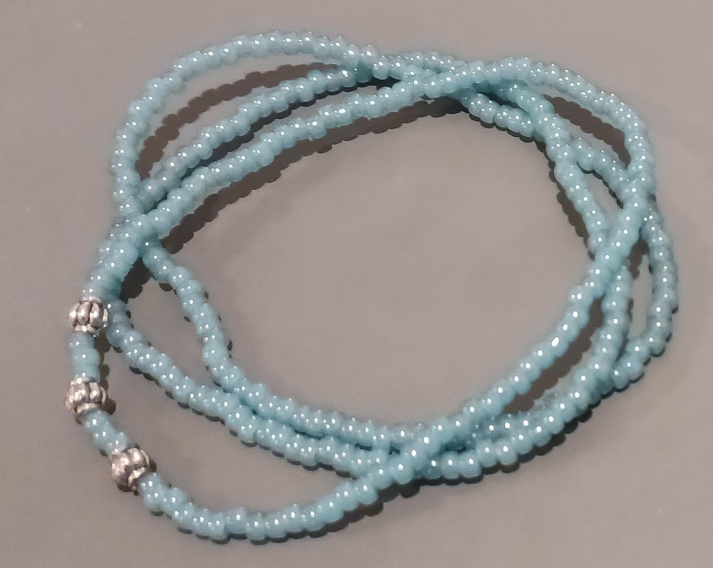 Eucalyptus Translucent 3 Piece Set Beaded Stretch Miyuki Round Seed Beads – NEW