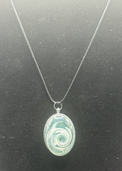 Green Multicolor Handmade Pendant Necklace (NSO0006)