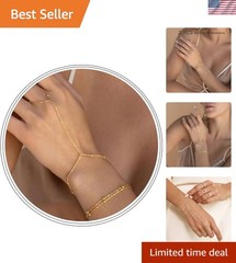 Tarnish-Free 14K Gold and Cubic Zirconia Bracelet Set for Everyday Elegance