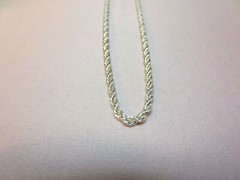 16″-30″ INCH STERLING SILVER PLATED 2.5 MM ROPE FRENCH STYLE CHAIN NECKLACE