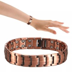 8 Inch Pure Copper Bangle Magnetic Therapy Bracelet for Arthritis Pain Relief