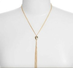 SonyaRenee 130646 ‘Mindee’ Semiprecious Lapis Stone Tassel Y-Necklace