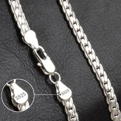 TU PUEDES Cadena De Plata 925 Para Hombre Lucir Elegante Y Atractivo