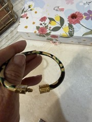 LOUIS VUITTON Blue Infini Stephen Sprouse Leopard Keep It Bracelet size 17