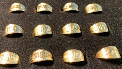 14KT GOLD PLATED ADJUSTABLE ZODIAC RING USA SELLER