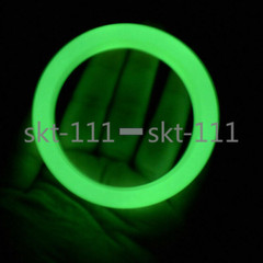 Natural Luminous Green Fluorite Bangle Glow In The Dark Bracelet 58-62mm A++