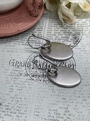Mermaid Black Silver Wedding Gift Anniversary Earrings Cameo Birthday Sea Life