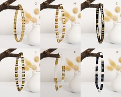 Tile Tila Bracelet,Stackable Boho Glass Bead Bracelets,Summer Jewelry-DESERT