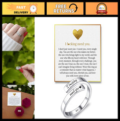 I F♡cking Need You Adjustable Ring – 304 Stainless Steel Couples Jewelry Gift Bo