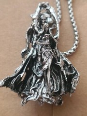 Grim Reaper Death Pendant Skull Devil Unisex Necklace Gothic,hell Punk Jewellery